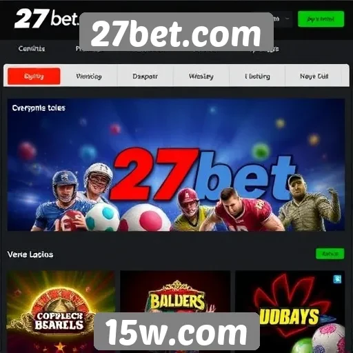 Oferta de jogos disponíveis no 27bet.com